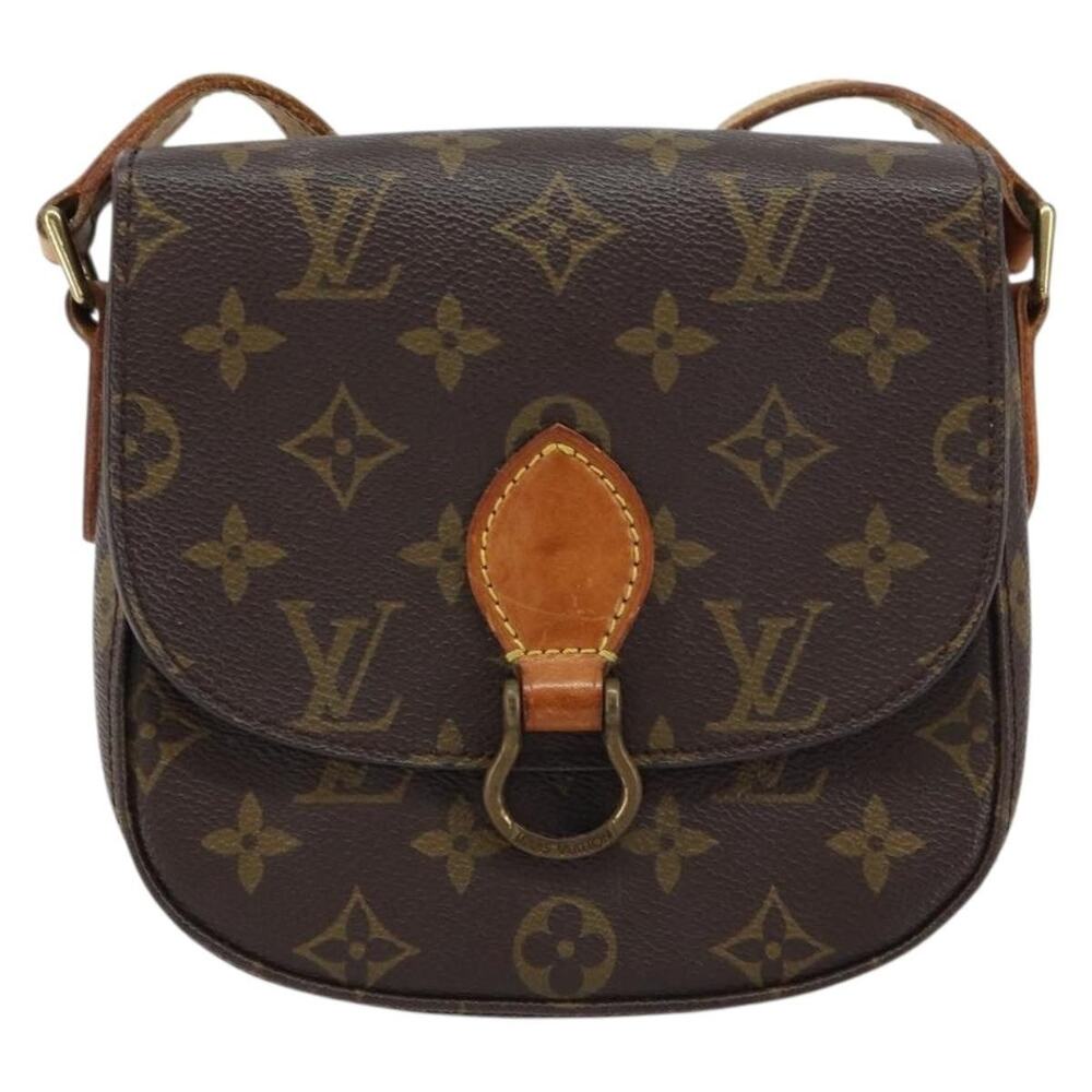 Louis Vuitton Monogram Saint Cloud PM Shoulder Bag Brown